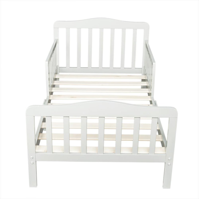 Lit convertible en bois massif pour tout-petits Buntine par Harriet Bee, Gris