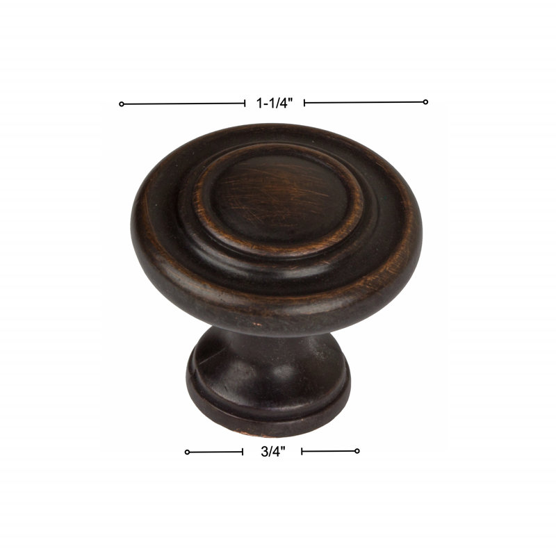 Mushroom Knob Multipack, Oil Rubbed Bronze