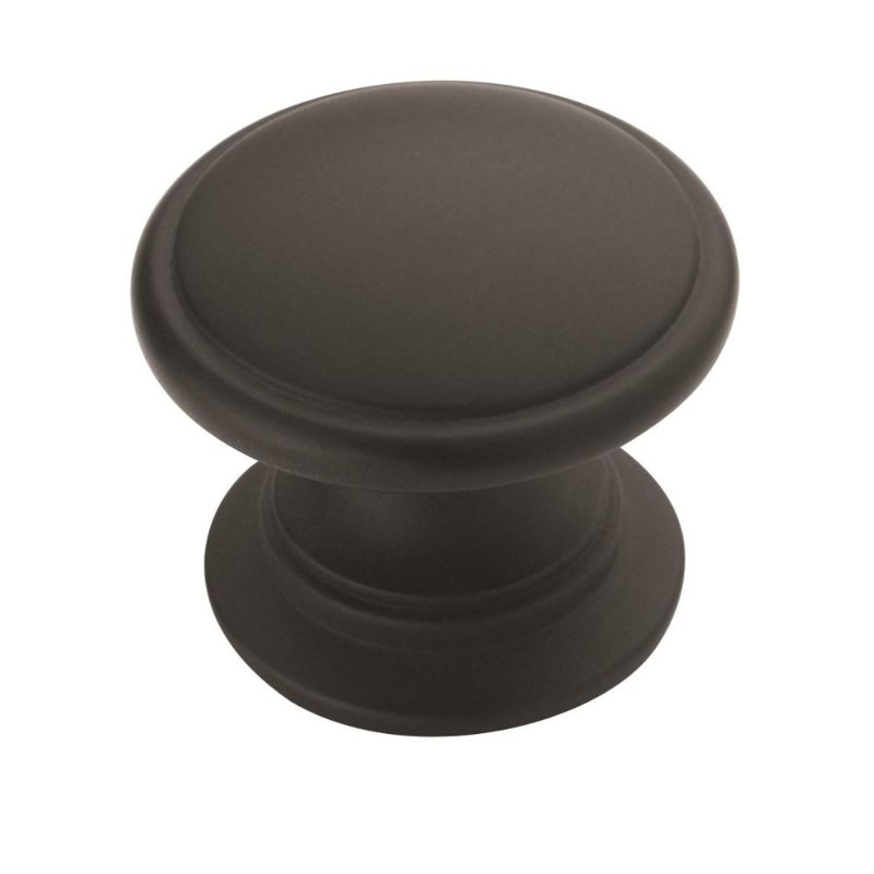 1 1/4" Diameter Mushroom Knob Multipack, Matte Black