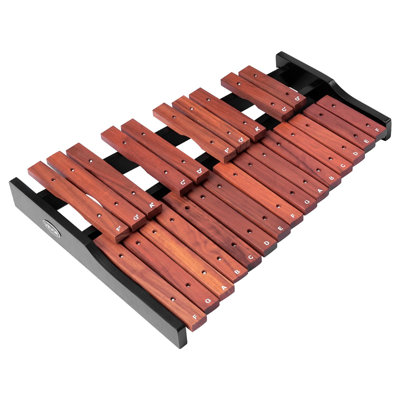 Xylophone Glockenspiel, 25 notes, instrument de percussion professionnel en bois xylophone, avec 4 maillets, sac de transport, trousse d'instruments de musique Glockenspiel débutant pour adultes et enfants étudiants