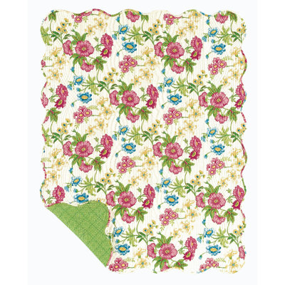 Pembroke Reversible Cotton Quilted Throw Blanket