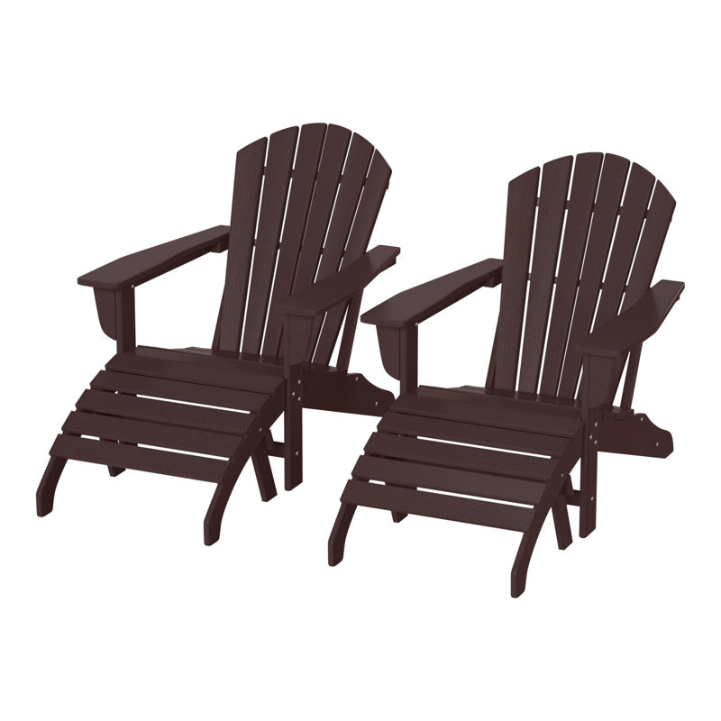Altura Outdoor Adirondack Chair, Dark Brown