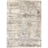 Hand-Knotted High-Quality Blue and Multi-Colored Area Rug