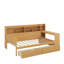 Twin Size Daybed With Storage Shelves,Two Storage Drawers And Study Desk-2042806797