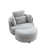 Polyester gris Teddy est en rupture de stock