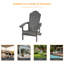 Chaise Adirondack de HiPS résistante aux intempéries-1229725488