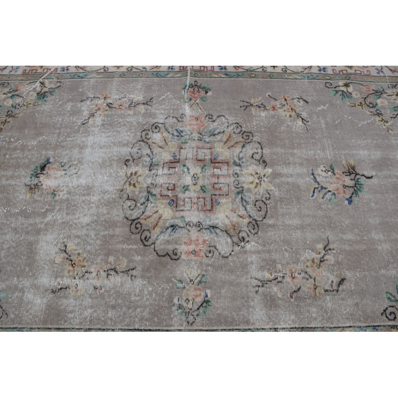 Grand tapis turc tissé à la main au design antique pour la chambre à coucher et le salon - Vintage Home Decor