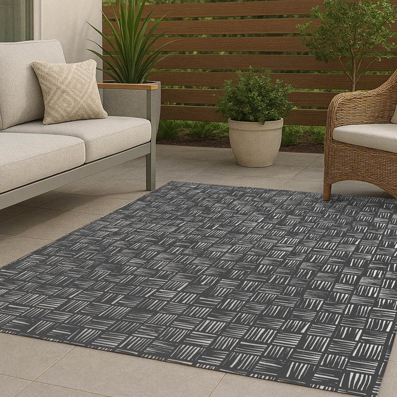 Tapis d'extérieur antidérapant Lash, Rectangle 8' x 10'