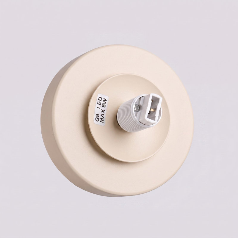Yoli Steel Flush Mounted Sconce, Beige