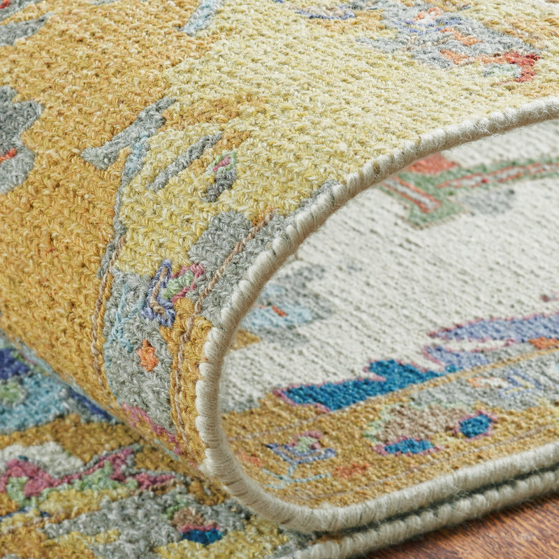 Tapis noué à la main Zahara Golden Hour, Rectangulaire 8 pi x 10 pi
