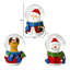 Christmas Santa Claus and Reindeer Snow Globe