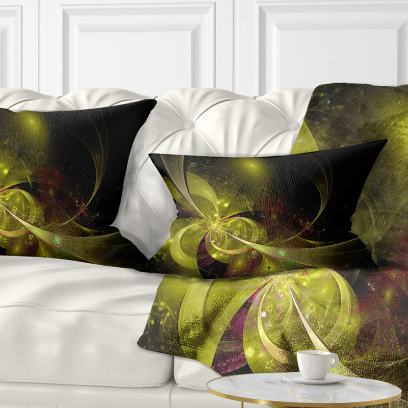 Coussin lombaire en fleur symétrique floral