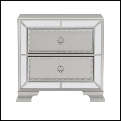 Table de chevet moderne à 2 tiroirs