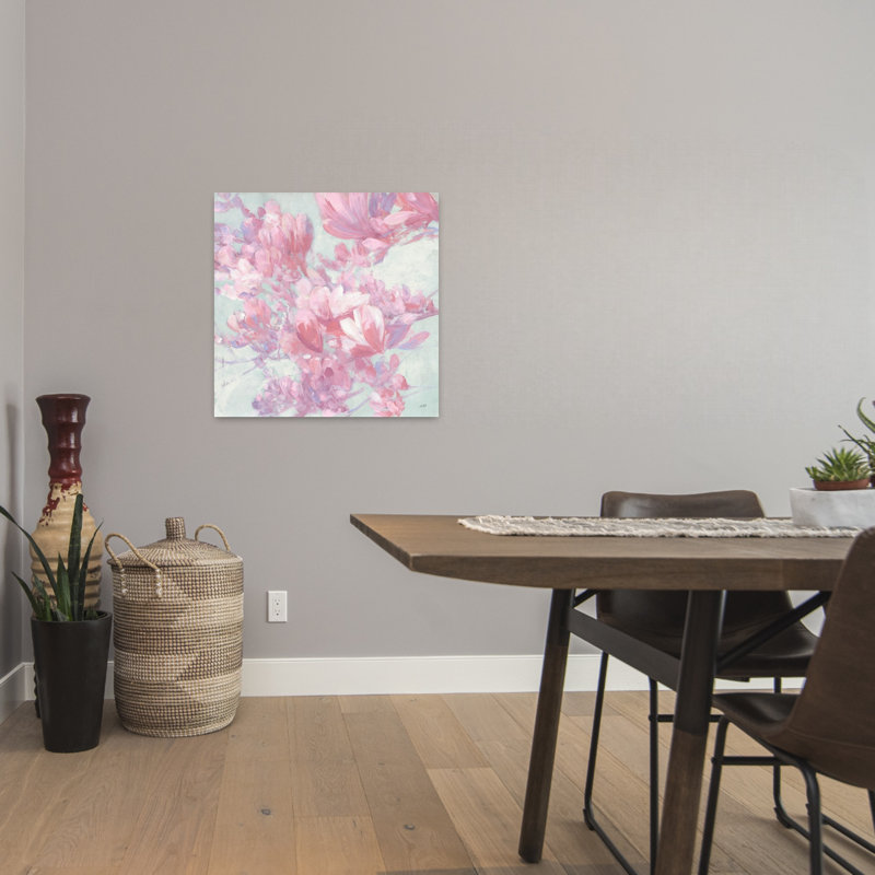 Magnolia contemporain avec art contemporain, H 24 po x l 24 po