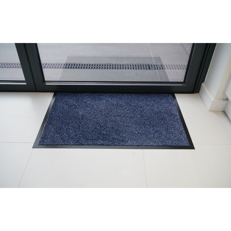 Aarianna Non-Slip Doormat, Blue, Rectangle 80 x 120cm