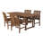 Alfonsi Acacia Wood Patio Dining Table Set-1387012345