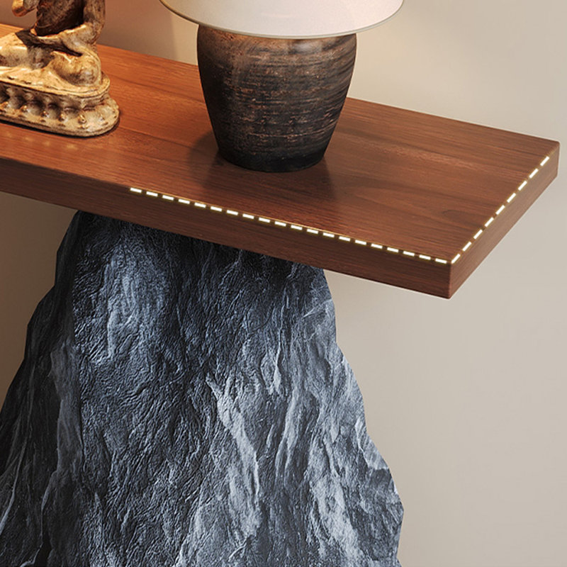 Console simple de style chinois, H 31,5 po x l 70,9 po x P 11,8 po
