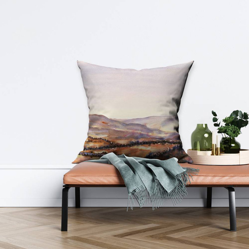 Canadian forest - 26"x26" Throw pillow - Poly twill - Print on demand