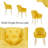 Dining Chairs Set, Accent Chair with Golden Legs and Padded Seat-2145917485