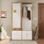 Hall Tree 100cm Wide with Bench and Shoe Storage-505173893