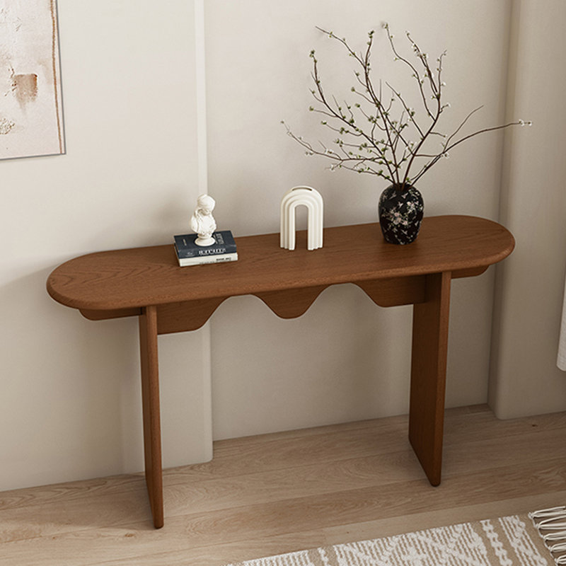Console Retro Minimalist Art, H 31,5 po x l 47,24 po x P 11,81 po, Brun, Brun