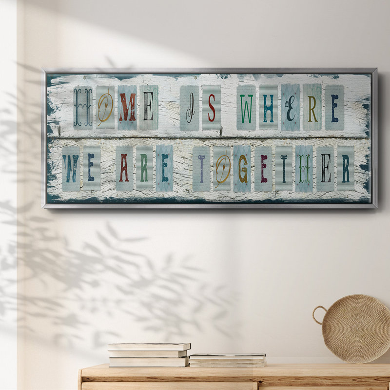 We Are Together- Framed Canvas, 20" H x 50" W