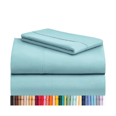 Luxclub 4 PC Aqua Silky Soft Cooling Deep Pocket Performance Sheet Set