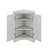 Triangle Bathroom Floor Storage Cabinet With 3 Adjustable Storage Shelves-565722624