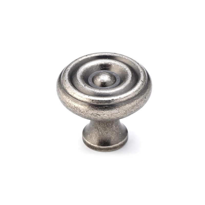 Poignée ronde Expression de 1 1/4 po de diamètre, Étain