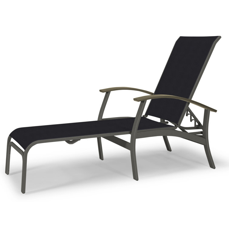 Askar Outdoor Rust-Resistant Metal Chaise Lounge