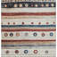 Tapis extérieur lavable rayé beige et bleu marine 3 pi x 5 pi