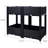 Black Polypropylene Raised Planter Bed - 31.5"X15.7"X27.7" With Drainage Ideal For Hardy Vegetable, Flower, Herb Gardens Garden Box Gardening