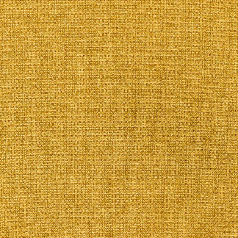 Banc d'appoint rembourré en tissu, Jaune moutarde