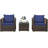 Alycen 2 - Person Patio Conversation Set with Cushions-726803154-726803152