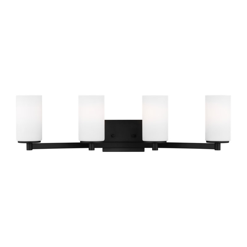 Hettinger Four Light Wall / Bath from Generation Lighting , Midnight Black