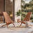 Jahvion Eucalyptus Wooden Folding Portable Adirondack Chair, Weather Resistant, No Assembly-93547652