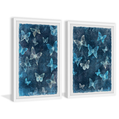 Indigo Flight II par Marmont Hill - ensemble de 2 reproductions de cadres photo simples