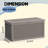 67.76"W 260 Gallon Water Resistant Resin Lockable Deck Box(Light Brown/Gray)-122410734