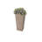 Cara Square Composite Pot Planter with Plant Shelf-115251814-115251813