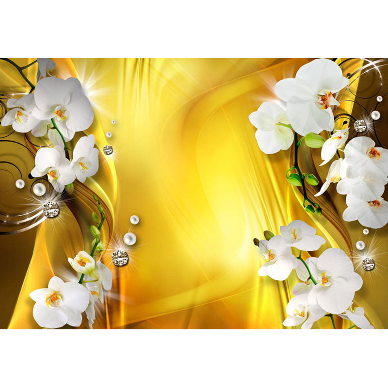 Kaleisha Floral Wall Mural, 110" L x 157" W, Unpasted