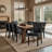 Sofid Nailed Trim Faux Leather Waterproof Upholstered Parsons Dining Chairs (Set Of 8)-1763770616-1763770612