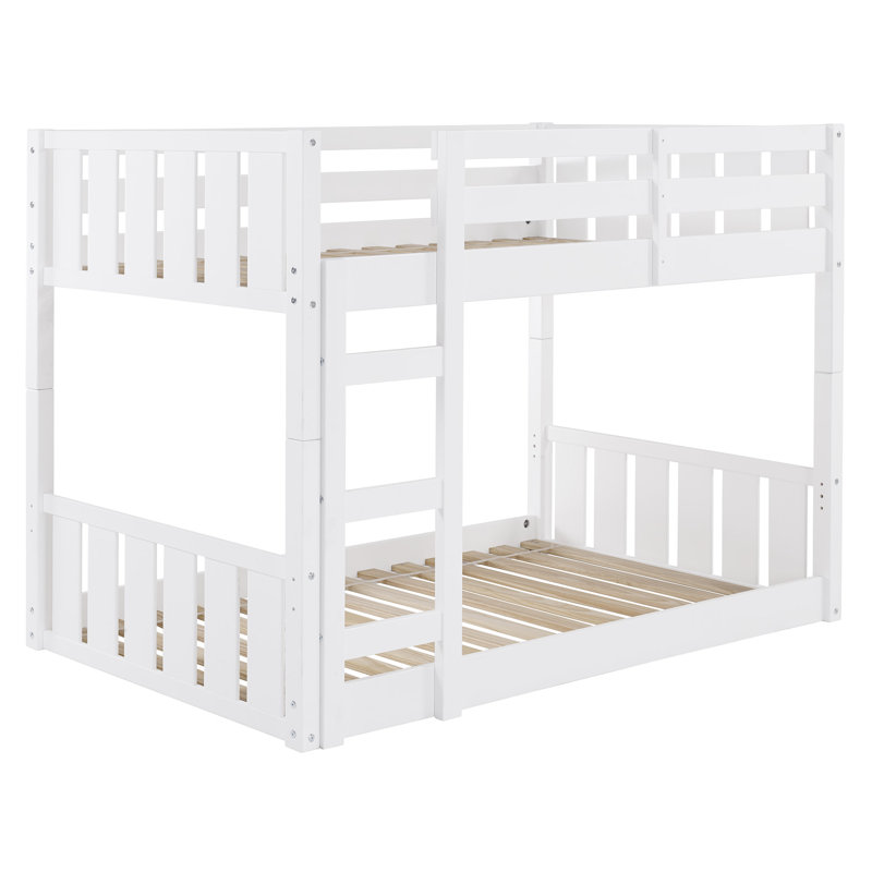 Calhan Kids Twin Over Twin Bunk Bed, White