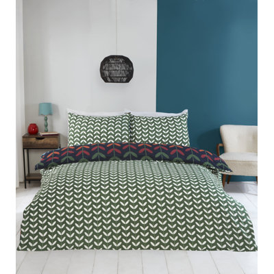 Jules Polyester Floral Duvet Cover Set