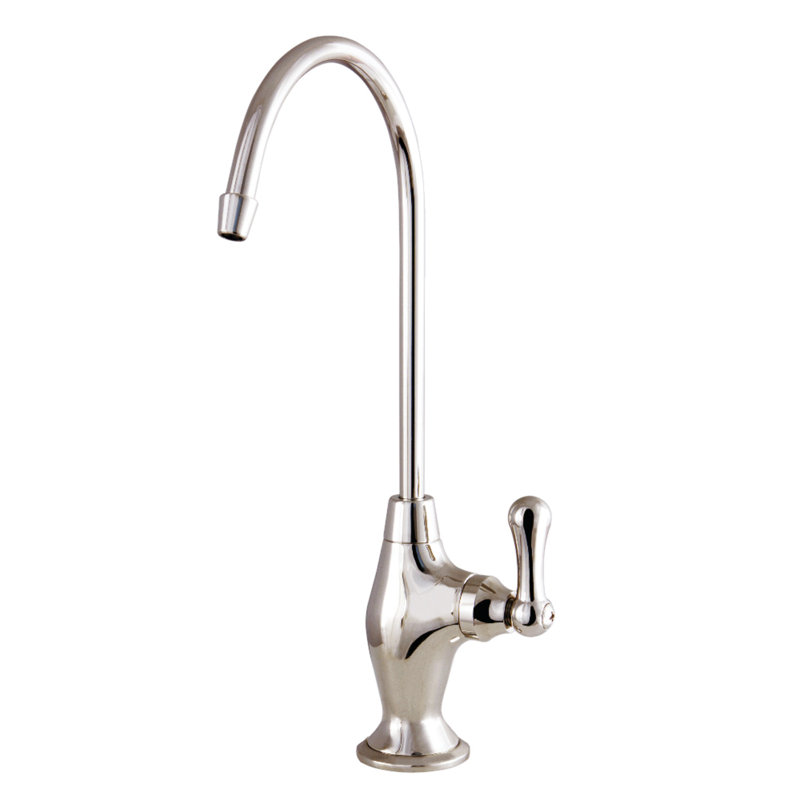 Robinet de filtration d'eau à fixation sur comptoir 1 trou Kingston, Nickel poli