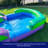 HeroKiddo 16 FT Purple Tropical Commercial Grade Water Slide with Splash Pool for Kids (with Blower)