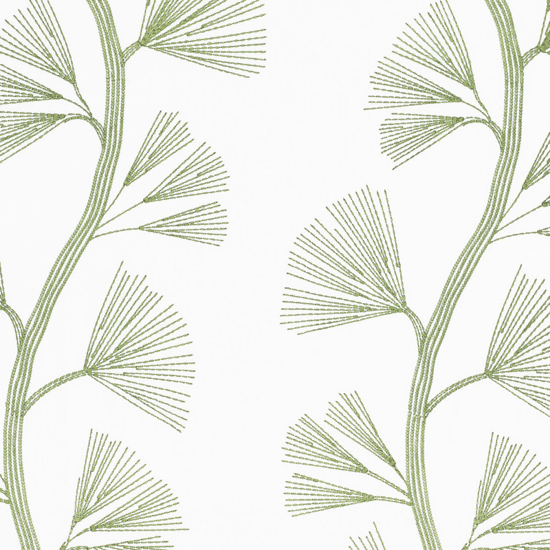 Ginkgo Embroidery Fabric, Leaf