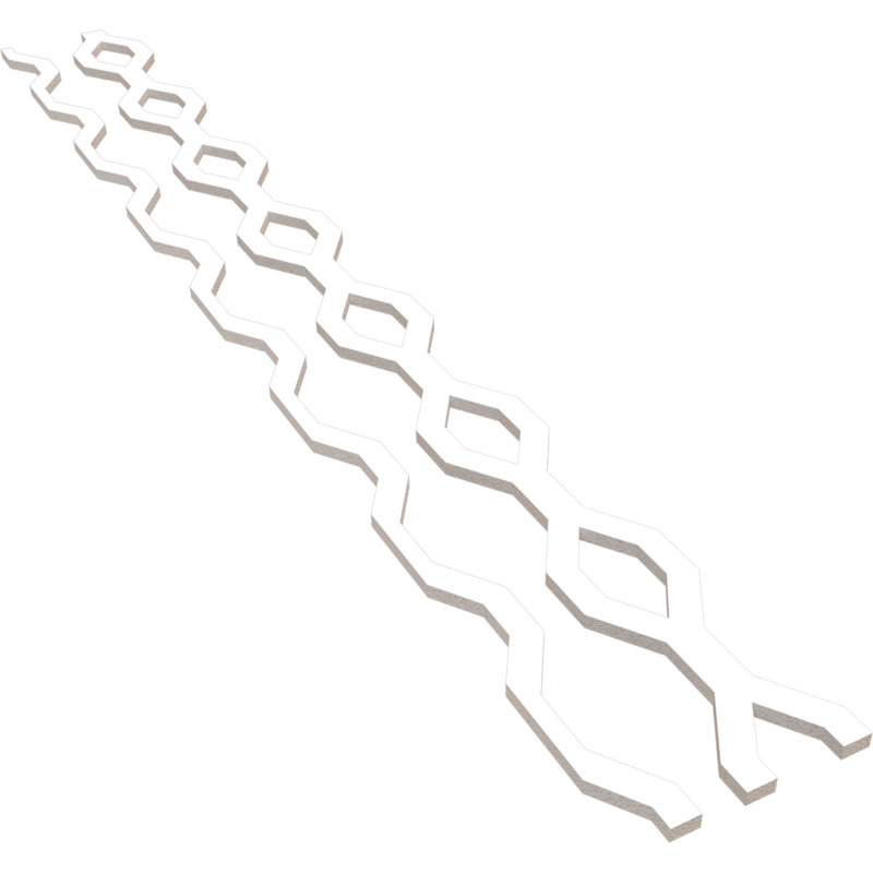 Ensemble de panneau mural décoratif à lattes réglables en PVC Wabash, H 47 po x l 3 po x P 0,37 po