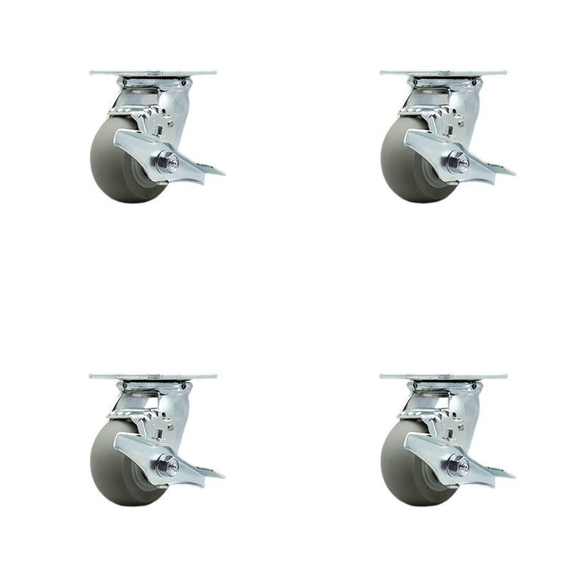 Caster Set with Ball Bearings