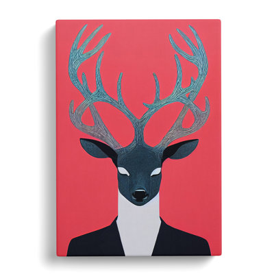 Deer Purism - Wrapped Canvas Print