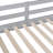 Full Over Full Bunk Bed With  Trundle And Ladder-Gray(Old SKU: LT000204AAE)